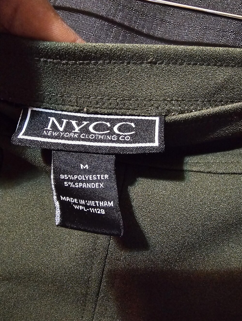Nycc High-Rise Olive Green Belted Pencil Skirt M - Picture 7 of 9